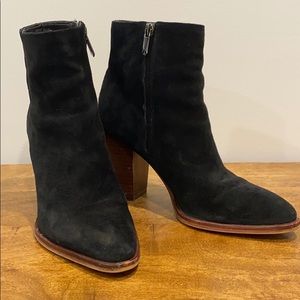 Sam Edelman Blake Ankle Bootie in Black Suede